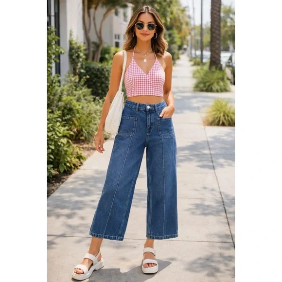 MOTF Hi Rise Wide Leg Jeans - Picture 2 of 6